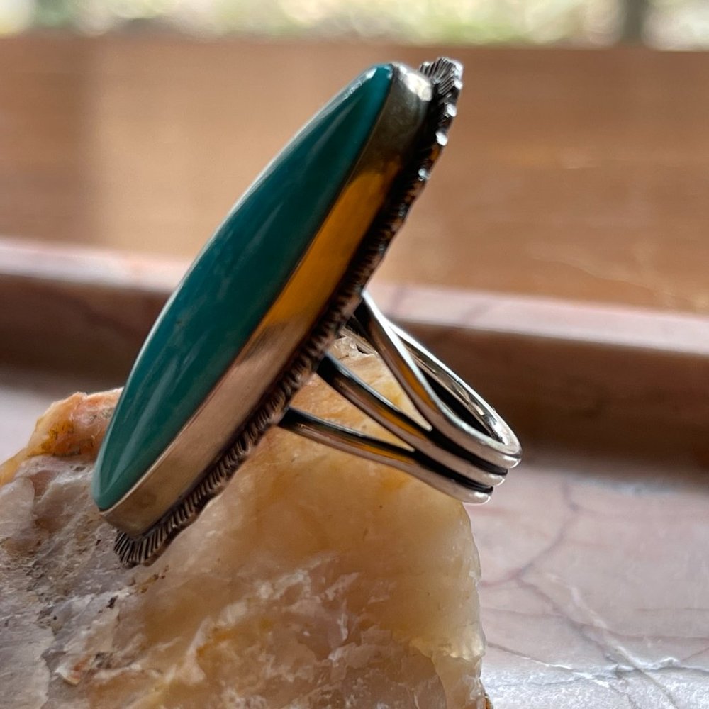 Native American Turquoise Ring - Picture 4 of 6